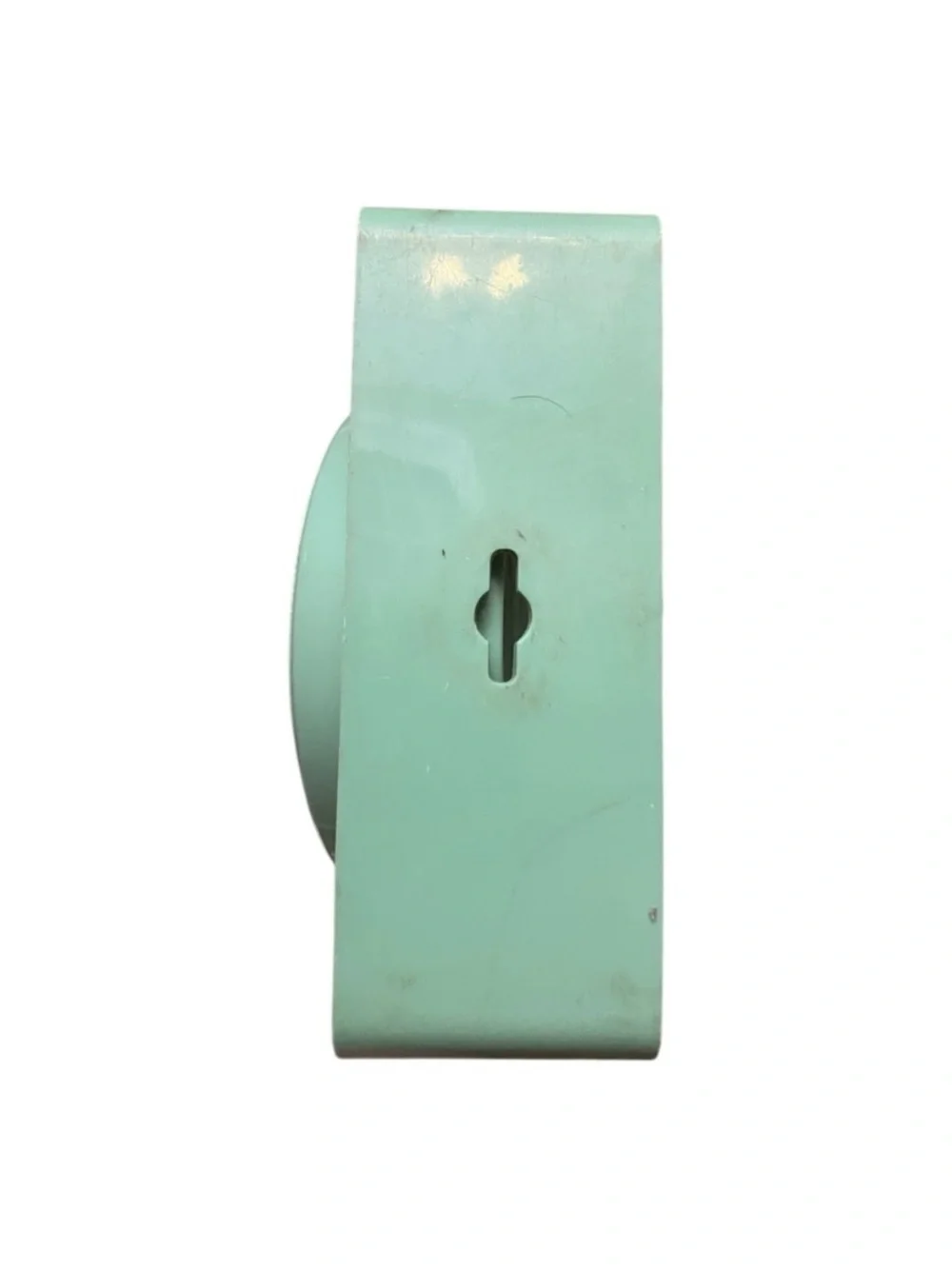 Vintage MCM Molded Mint Green Double Sided Mirror Hard Plastic Vanity 60s